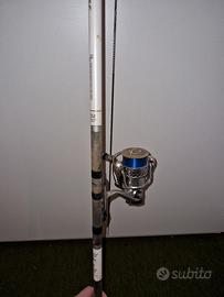 canna da pesca team daiwa 45m con ryobi vert 5000