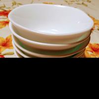 6 ciotole in ceramica bianca