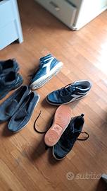 set 4 paia di scarpe taglia 46 e 47 Nike, Diadora 