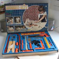 HOBBY TRAFORO SET ATTREZZI GIOCO BAMBINI VINTAGE