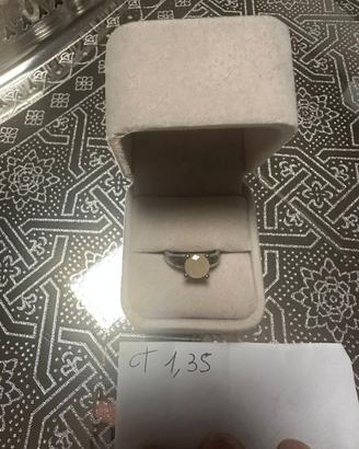 Anello Solitario donna Argento