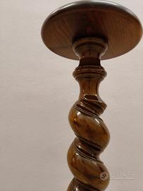 💎 Colonna portavasi/supporto in noce vintage 1960