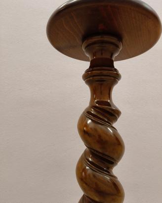 💎 Colonna portavasi/supporto in noce vintage 1960