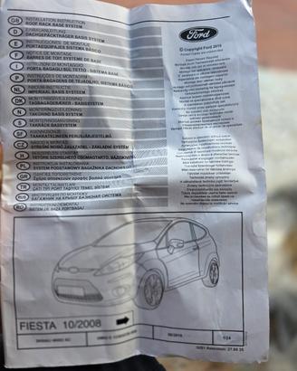 Barre portatutto / portapacchi Ford Fiesta 6