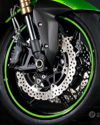 Strisce verdi ruota Kawasaki Z 750 2007 - 2012