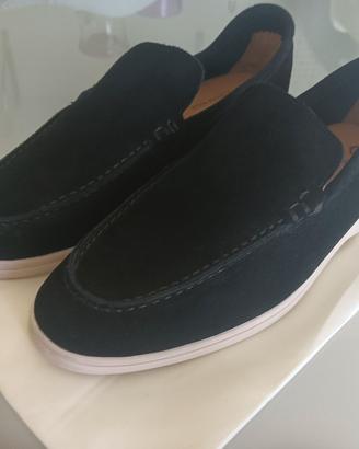  Summer Walk  Mocassini in Camoscio neri