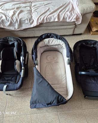 Trio Aptica Inglesina + base isofix + stend up