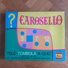 Gioco tombola Carosello vintage originale