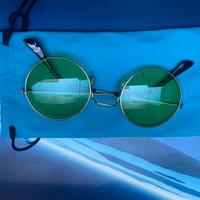 Occhiali tondi lenti verdi