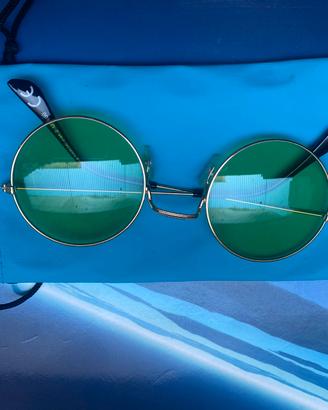 Occhiali tondi lenti verdi