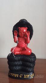 Rarissima Statuetta Kuman Thong su Cobra Naga