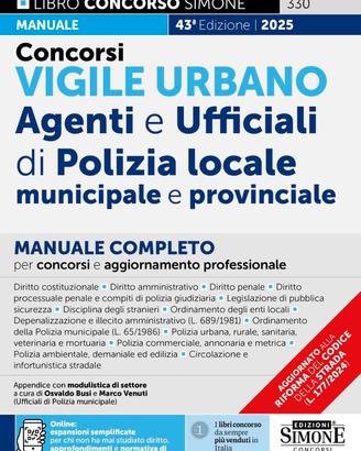 VIGILE URBANO  -  CONCORSO POLIZIA LOCALE / ESAME