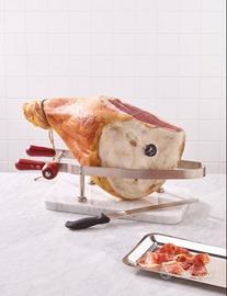 Ferma Prosciutto acciaio inox con Base in Marmo