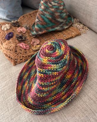 Cappellino in Cotone Fatto A Mano
