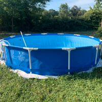 Intex piscina circolare + pompa filtro nuova