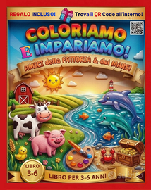 Libro da colorare per bambini 3-6 anni con QR