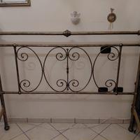 Letto in ferro battuto bronzo satinato