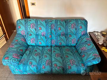 Divano 2 posti artigianale (165x93 cm) + copridiva