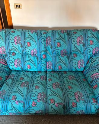 Divano 2 posti artigianale (165x93 cm) + copridiva