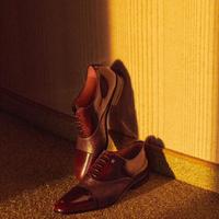 Moreschi scarpe Oxford da cerimonia in peccary