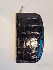 Carpisa portapennelli pochette rigida nera vernice