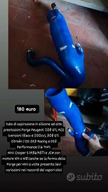 tubo di aspirazione in silicone Forge Motorsport 