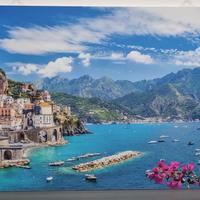 Quadro della costiera amalfitana 90x55 centimetri