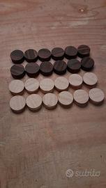 24 tondini in Malaysian Blackwood/ Acero marezzato