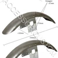 Parafango anteriore universale grezzo per moto cus