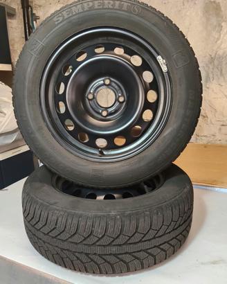 kit cerchi in ferro con pneumatici invernali FORD