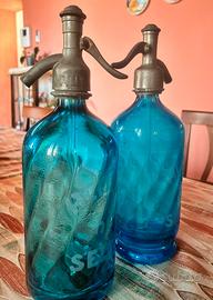 Coppia Bottiglia seltz vintage