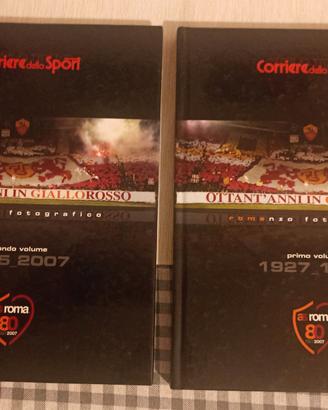 80 anni in Giallorosso 1927-2007 ,2  libri  ASRoma