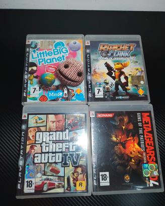 Lotto giochi ps3: Ratchet, metal Gear,  GTA, big