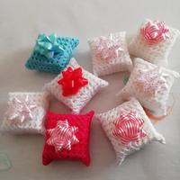 saponetta profuma biancheria a uncinetto 