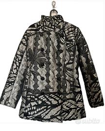 Cappotto Desigual 38 doppiopetto nero/grigio