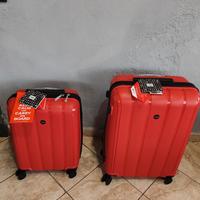 Set 2 Trolley Rigidi Rossi - Nuovi con Etichetta