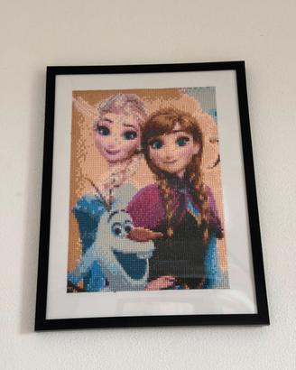 Quadro Frozen Elsa Anna Olaf