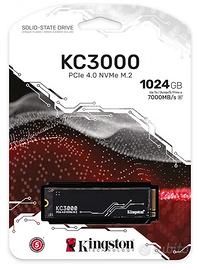 Kingston KC3000 PCle 4.0 NVMe M.2 SSD 1024G