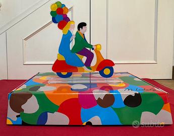 M. Lodola serigrafia plexiglass d’appoggio feeling