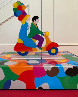 M. Lodola serigrafia plexiglass d’appoggio feeling