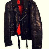 Real Leather jacket da uomo vintage 100% cuoio 
