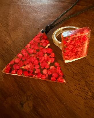 Collana e anello artigianali