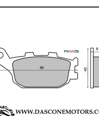 Pastiglie Freno POSTERIORI HONDA FAZER 600 2004 20