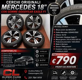 CERCHI ORIGINALI MERCEDES 18” + GOODYEAR EAGLE F1
