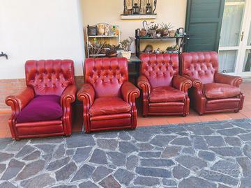 4 Poltrone Frau Originali modello Lyra/Bonnie