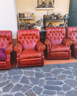 4 Poltrone Frau Originali modello Lyra/Bonnie