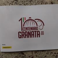 Folder centenario reggiana calcio 2 francobolli
