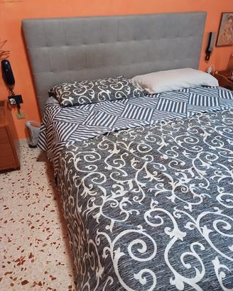 Letto contenitore matrimoniale grigio 160x190