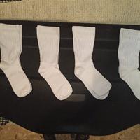 Set 4 Paia Calzini Ciclismo Aero Bianchi - Taglia