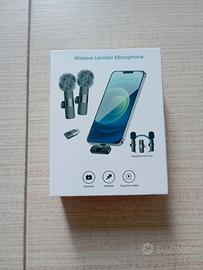 Microfoni Wireless Lavalier (2 pezzi) Nuovi
